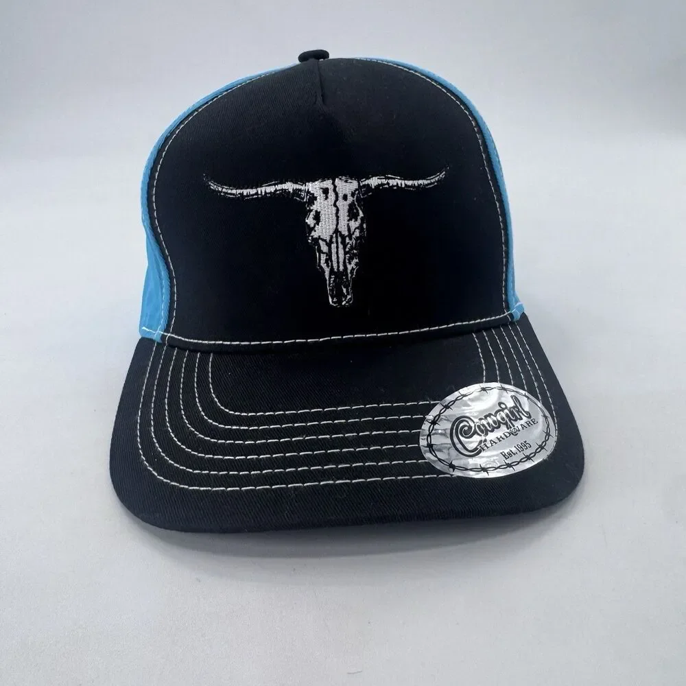 Girls Cowgirl Hardware Baseball Cap Snapback Hat Equestrian Fast Shipping New